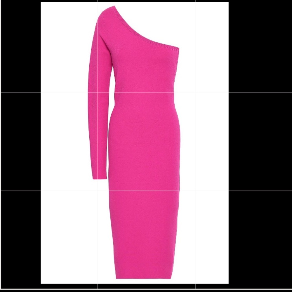 Diane Von Furstenberg One Shoulder Midi Dress